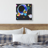 Verscheidene cirkels canvas afdruk (Insitu (Slaapkamer))