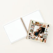 Verscheidene Foto's Collage Simple Lijst Family Di Notitieboek (Binnen)