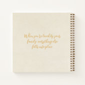 Verscheidene Foto's Collage Simple Lijst Family Di Notitieboek (Achterkant)