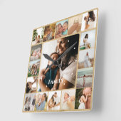 Verscheidene foto's Collage Simple Square Lijst Fa Vierkante Klok (Hoek)