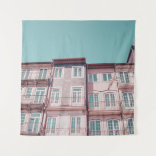 VERSCHEIDENE PINKHUISHUIZEN MET GLASWINDOWS WANDKLEED