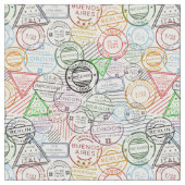 Verscheidene steden nemen de postmarkeringen over stof (Close Up)