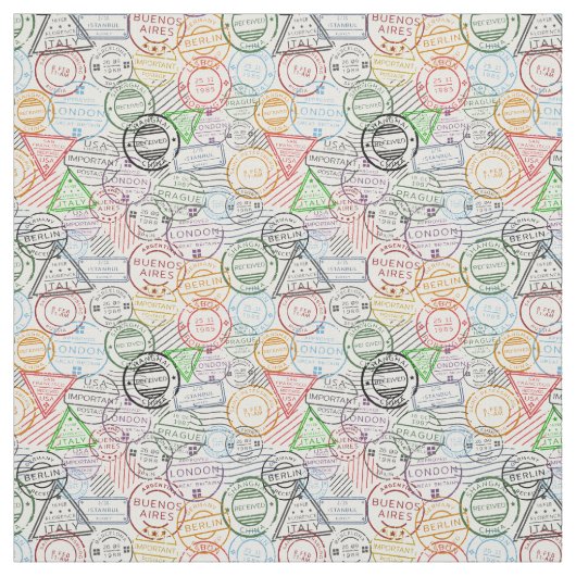 Verscheidene steden nemen de postmarkeringen over stof (Swatch)