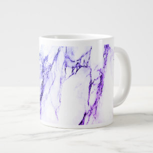 Verscheidenheid aan paars- en blauwachtige ader ma grote koffiekop