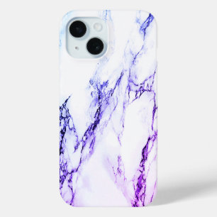Verscheidenheid aan paars- en blauwachtige adermar iPhone 15 case