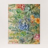 Verscheidenheid aan succulenten legpuzzel (Verticaal)