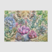 Verscheidenheid aan Vetplanten Tissuepapier (Voorkant)