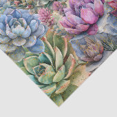 Verscheidenheid aan Vetplanten Tissuepapier (Detail)