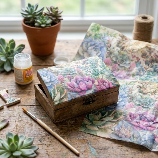 Verscheidenheid aan Vetplanten Tissuepapier