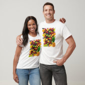 Verscheidenheid van vers en levendig fruit t-shirt (Unisex)