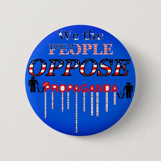 Verscheur MAGA's propaganda Ronde Button 5,7 Cm (Voorkant)