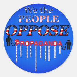 Verscheur MAGA's propaganda Ronde Sticker