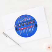 Verscheur MAGA's propaganda Ronde Sticker (Envelop)