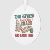 Verscheurd tussen eruit zien als een snack en er e ornament (voorkant)