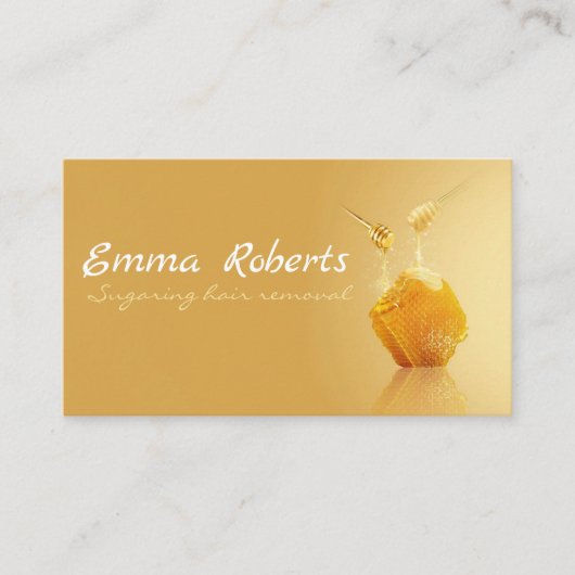 Verschijnende haarverwijdering visitekaartje (Voorkant)