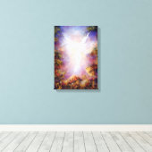 Verschijning, Angel Art Print op Canvas (Insitu (Houten vloer))