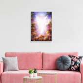 Verschijning, Angel Art Print op Canvas (Insitu (Woonkamer))