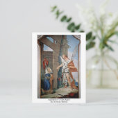 verschijning van de engel door Giovanni Tiepolo Briefkaart (Staand voorkant)