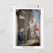verschijning van de engel door Giovanni Tiepolo Briefkaart (Voorkant / Achterkant)