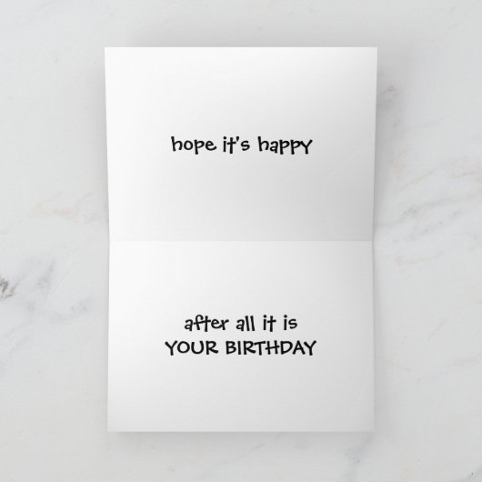 VERSCHIJNSELEN IN DE HAMMOCK BIRTHDAY KAART (Binnen)