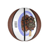 Verschijnte afbeelding van de cartoon van de  basketbal (Verticaal)