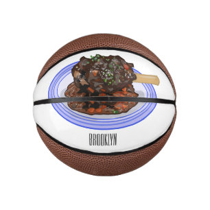 Verschijnte afbeelding van de cartoon van de  basketbal