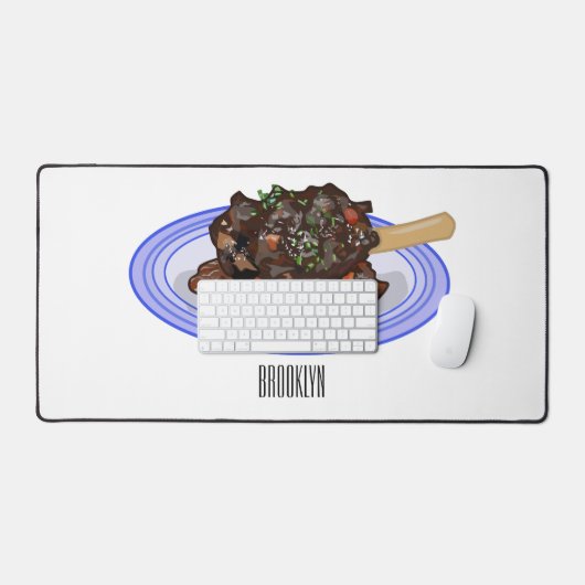 Verschijnte afbeelding van de cartoon van de  bureaumat (Keyboard & Muis)