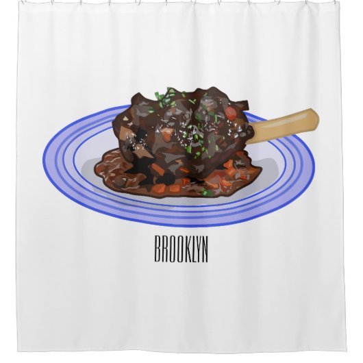 Verschijnte afbeelding van de cartoon van de  douchegordijn (Voorkant)