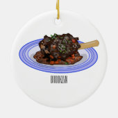 Verschijnte afbeelding van de cartoon van de  keramisch ornament (Achterkant)