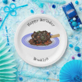 Verschijnte afbeelding van de cartoon van de  papieren bordje (Feest)