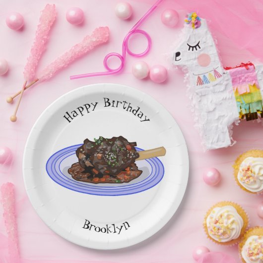 Verschijnte afbeelding van de cartoon van de  papieren bordje (Feest)