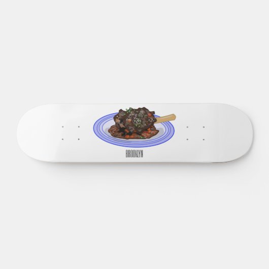 Verschijnte afbeelding van de cartoon van de  persoonlijk skateboard (Horizontaal)