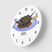 Verschijnte afbeelding van de cartoon van de  ronde klok (Hoek)