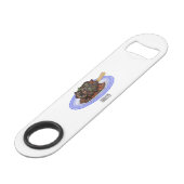 Verschijnte afbeelding van de cartoon van de speed flessenopener (Achterkant Gekanteld)