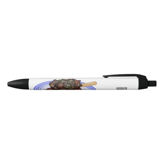 Verschijnte afbeelding van de cartoon van de zwarte inkt pen (Bovenkant)