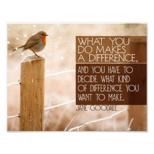 Verschil dat je wilt maken foto afdruk