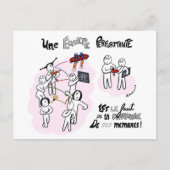 "Verschil en prestaties"-coachingkaart Briefkaart (Voorkant)