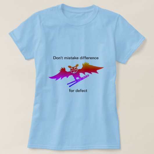 Verschil is geen defect t-shirt (Design voorkant)