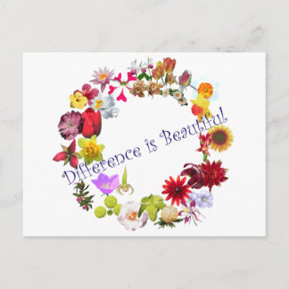 Verschil is mooi briefkaart