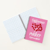 Verschil maakt Directe geschenken van de Steun de  Notitieboek (Binnen)