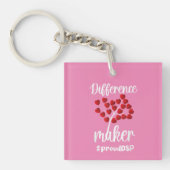 Verschil maakt Directe geschenken van de Steun de Sleutelhanger (voorkant)