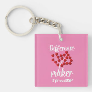 Verschil maakt Directe geschenken van de Steun de Sleutelhanger