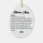 Verschil Maker Kerstmis, Vriend Kerstmis Keramisch Ornament (Rechts)