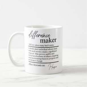 Verschil Maker Mok, Gepersonaliseerde Verschil Mak Koffiemok