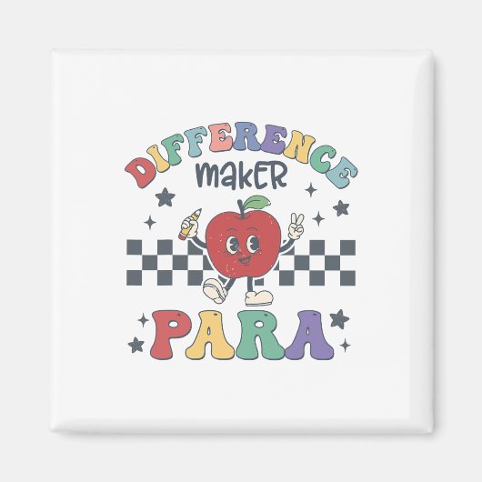 Verschil maker Para Leraar Paraprofessional Par Magneet (Voorkant)