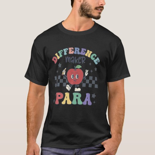 Verschil maker Para Leraar Paraprofessional Par T-shirt (Voorkant)