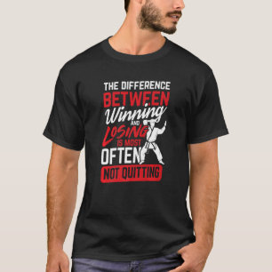 Verschil tussen winnen en verliezen t-shirt