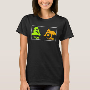 Verschil tussen yoga en wodka St. Patrick's Day T-shirt