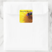 Verschil Vierkante Sticker (Tas)