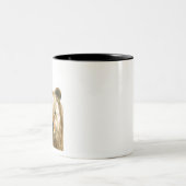 Verschilderen van bruine beer waterverf tweekleurige koffiemok (Center)